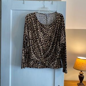 Leopard print top
